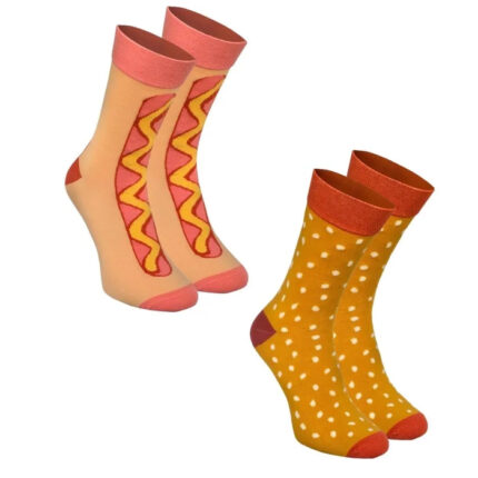 Calcetines divertidos hot dog